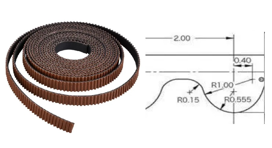 GT GT2-10mm Timing Belt (1 metre)